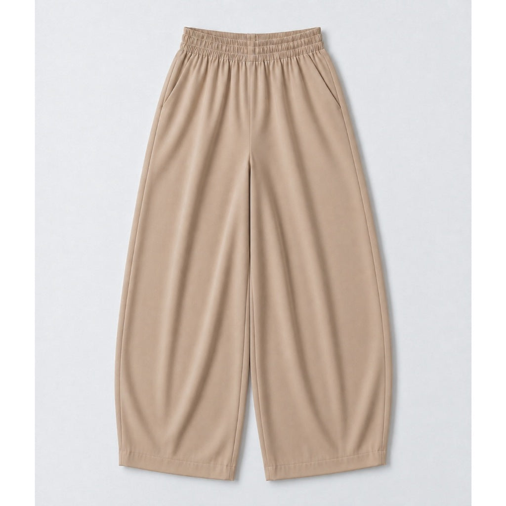 Pambahaymnl Barrel Leg Linen Pants