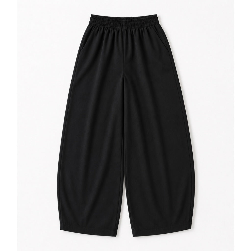 Pambahaymnl Barrel Leg Linen Pants
