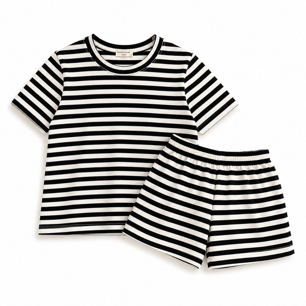 Pambahaymnl Kids Stripes Cotton Lounge Set