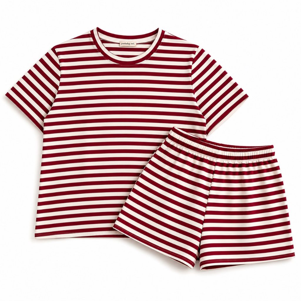 Pambahaymnl Stripes Cotton Lounge Set