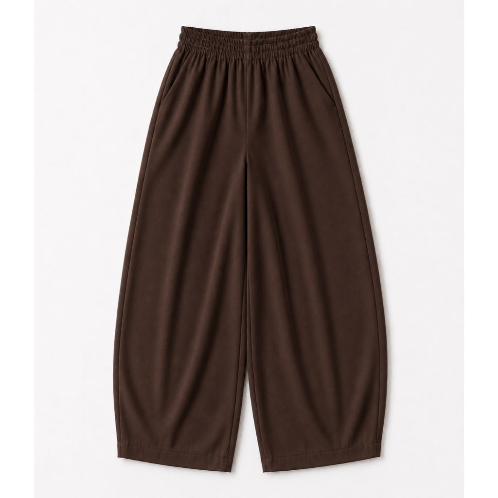 Pambahaymnl Barrel Leg Linen Pants
