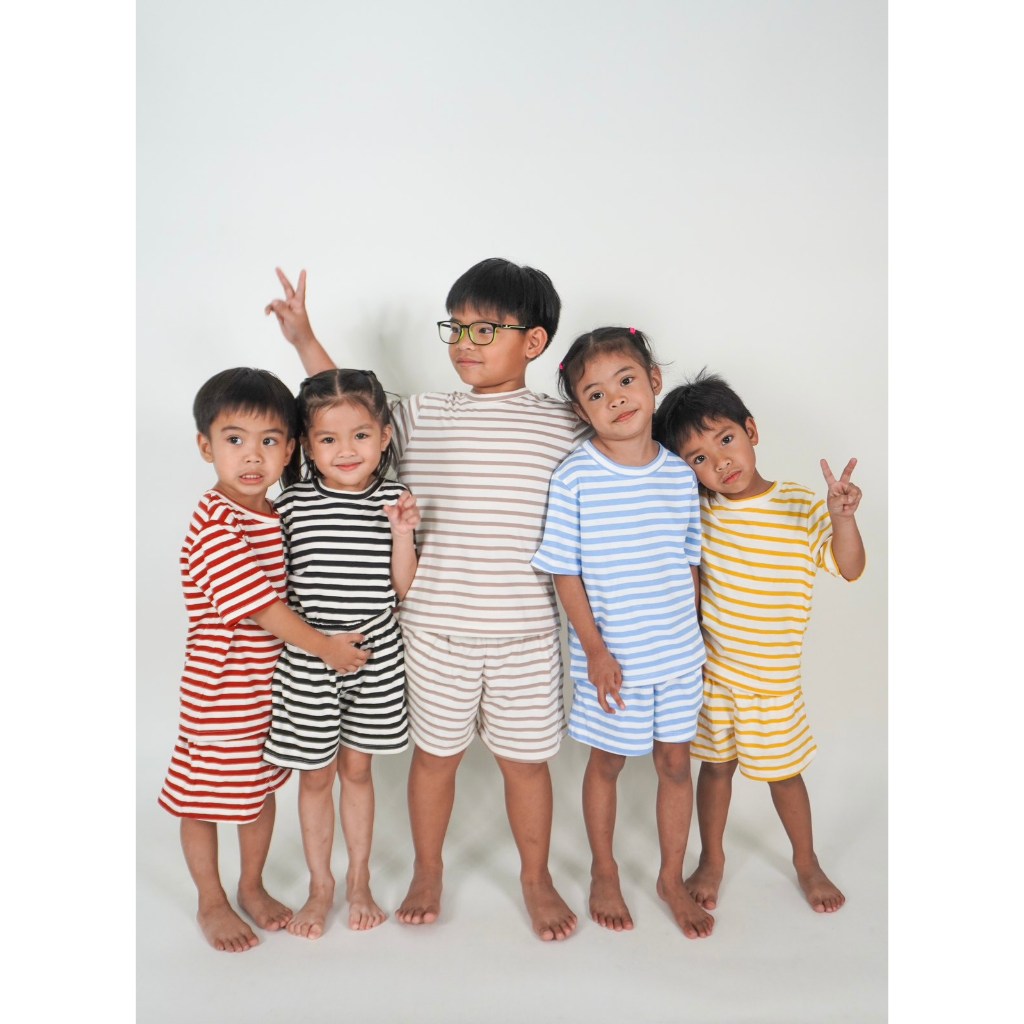 Pambahaymnl Kids Stripes Cotton Lounge Set