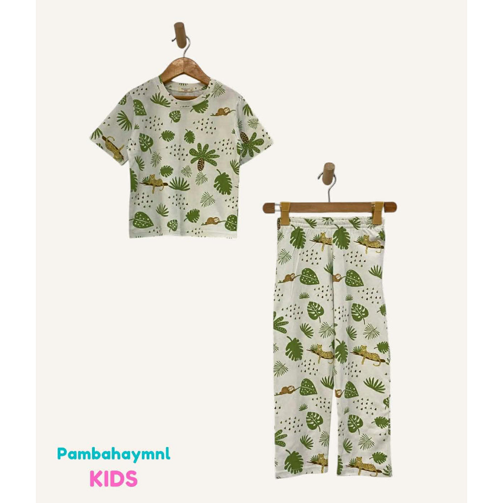 Pambahaymnl Kids Cotton Printed Pjs Lounge Set