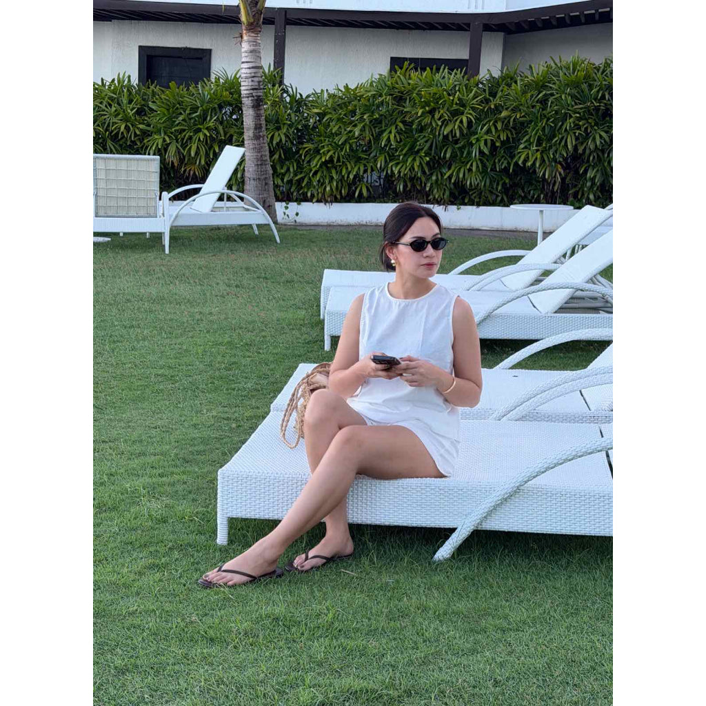 Pambahaymnl Sleeveless Linen Short Set (PRE ORDER)