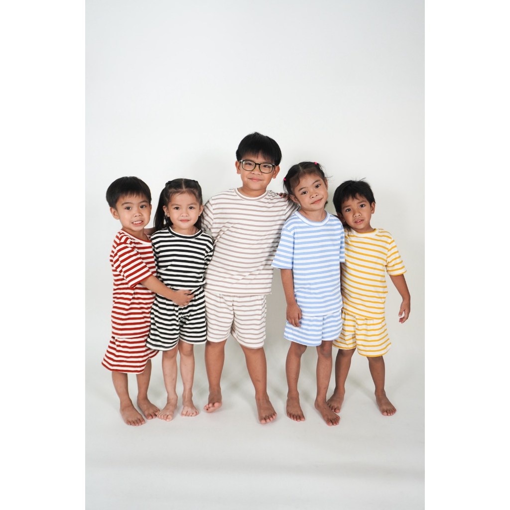 Pambahaymnl Kids Stripes Cotton Lounge Set