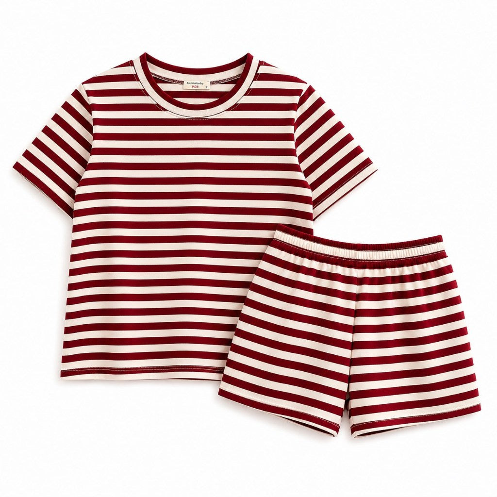Pambahaymnl Kids Stripes Cotton Lounge Set