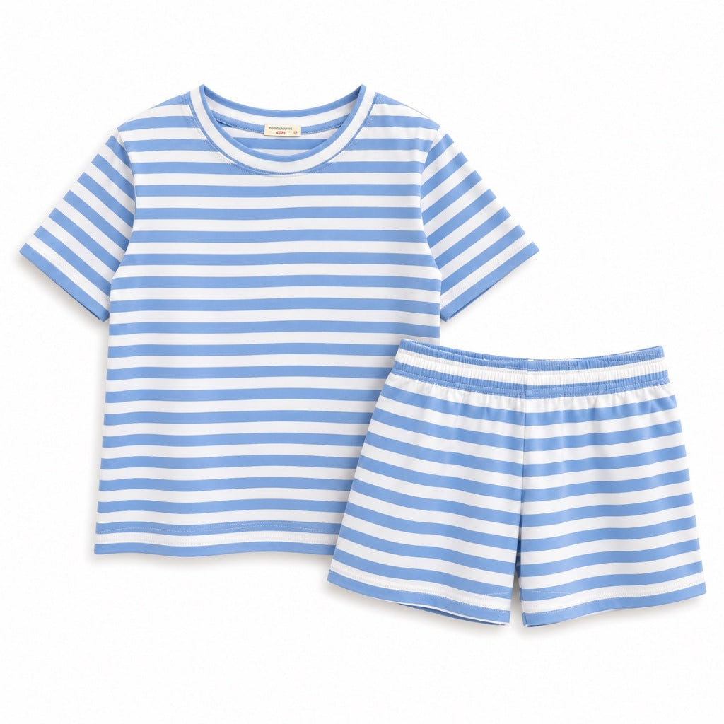 Pambahaymnl Kids Stripes Cotton Lounge Set
