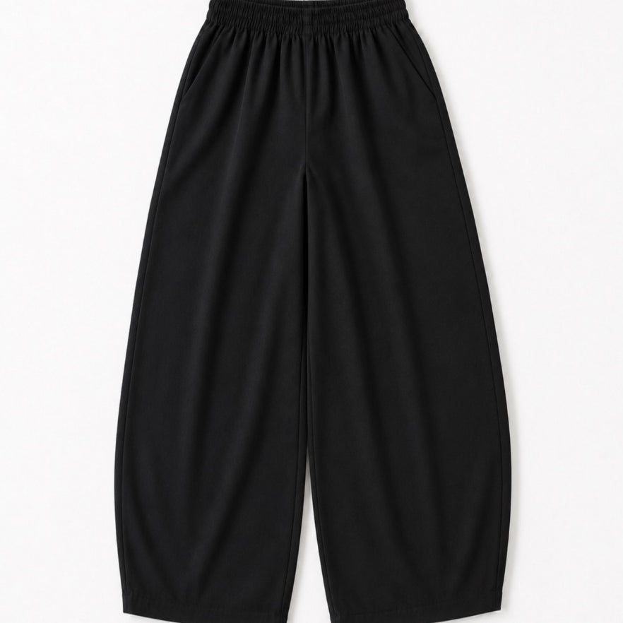 Pambahaymnl Barrel Leg Linen Pants