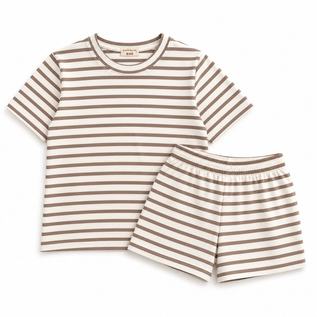 Pambahaymnl Kids Stripes Cotton Lounge Set