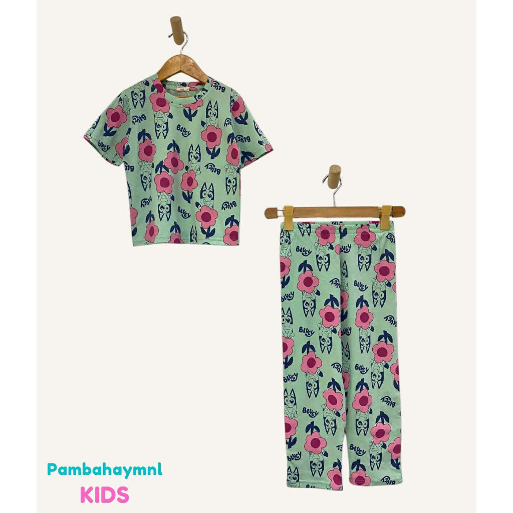 Pambahaymnl Kids Cotton Printed Pjs Lounge Set