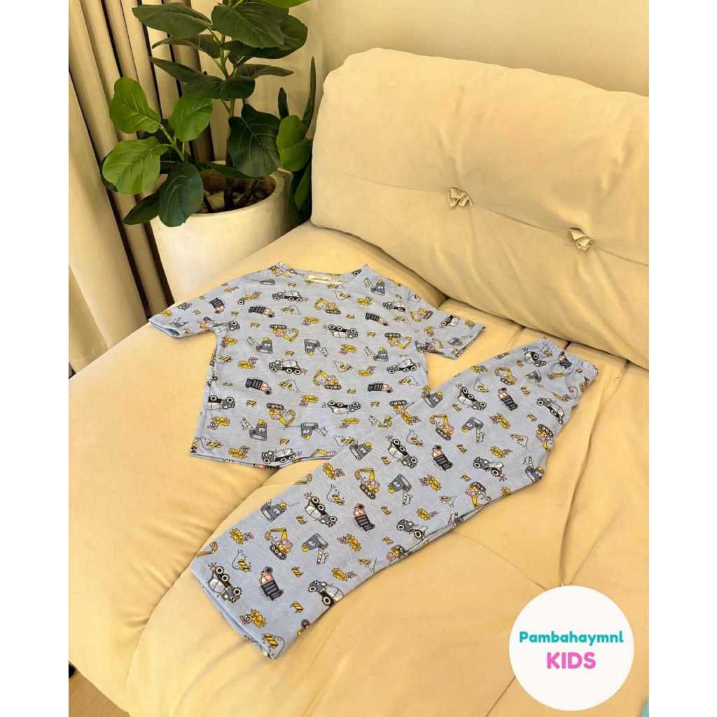 Pambahaymnl Kids Cotton Printed Pjs Lounge Set