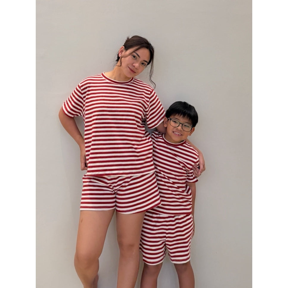 Pambahaymnl Stripes Cotton Lounge Set