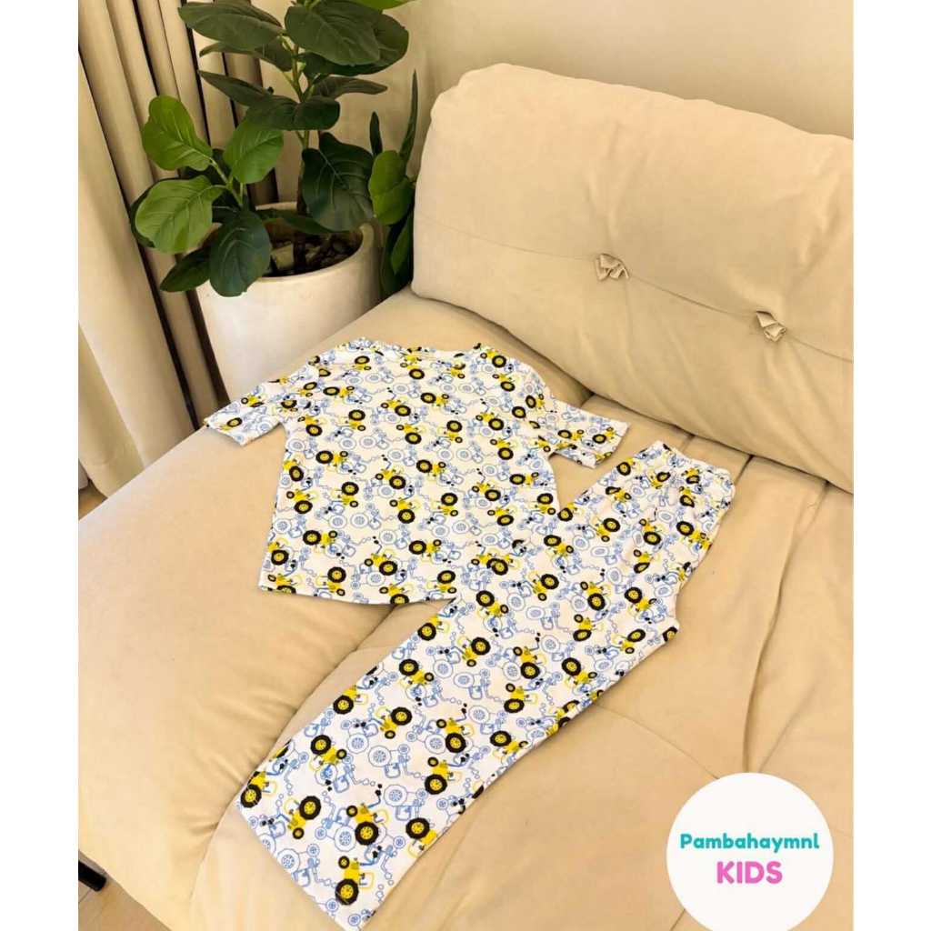 Pambahaymnl Kids Cotton Printed Pjs Lounge Set