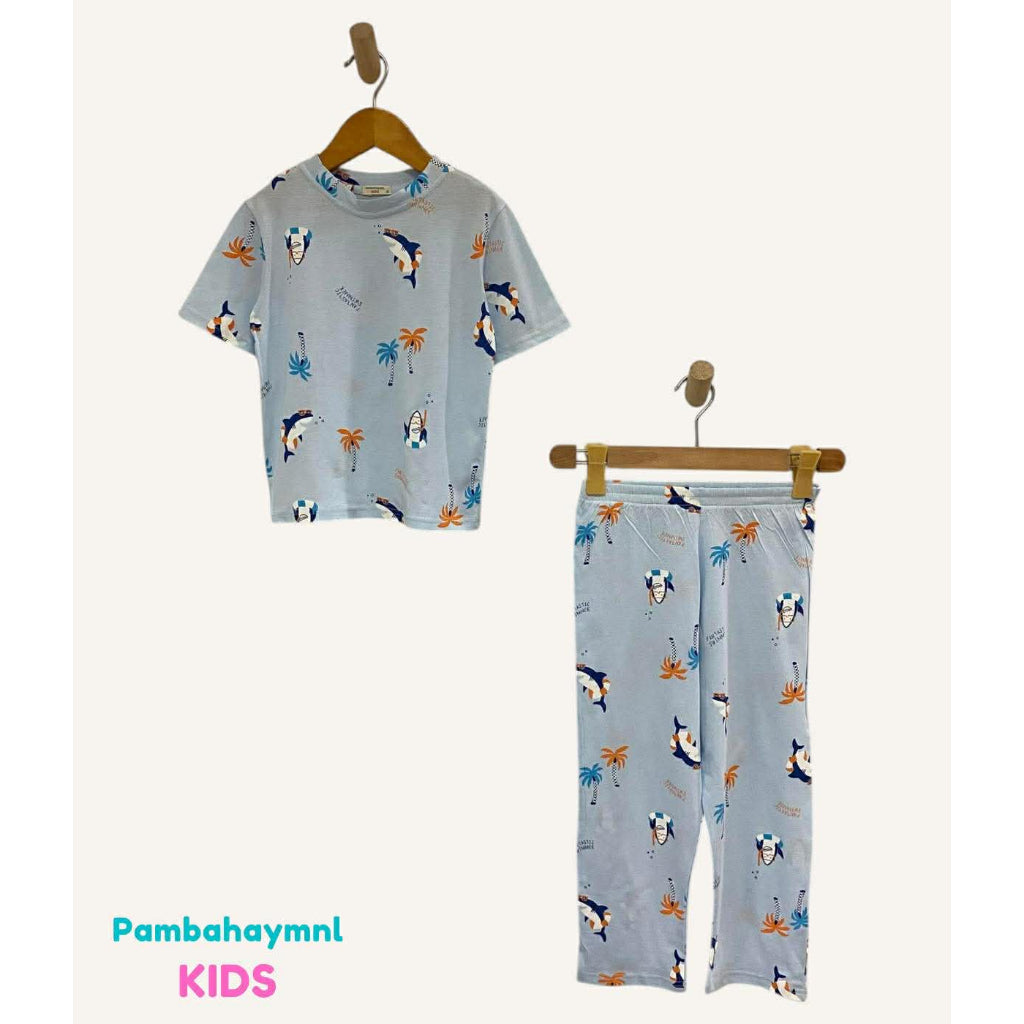 Pambahaymnl Kids Cotton Printed Pjs Lounge Set