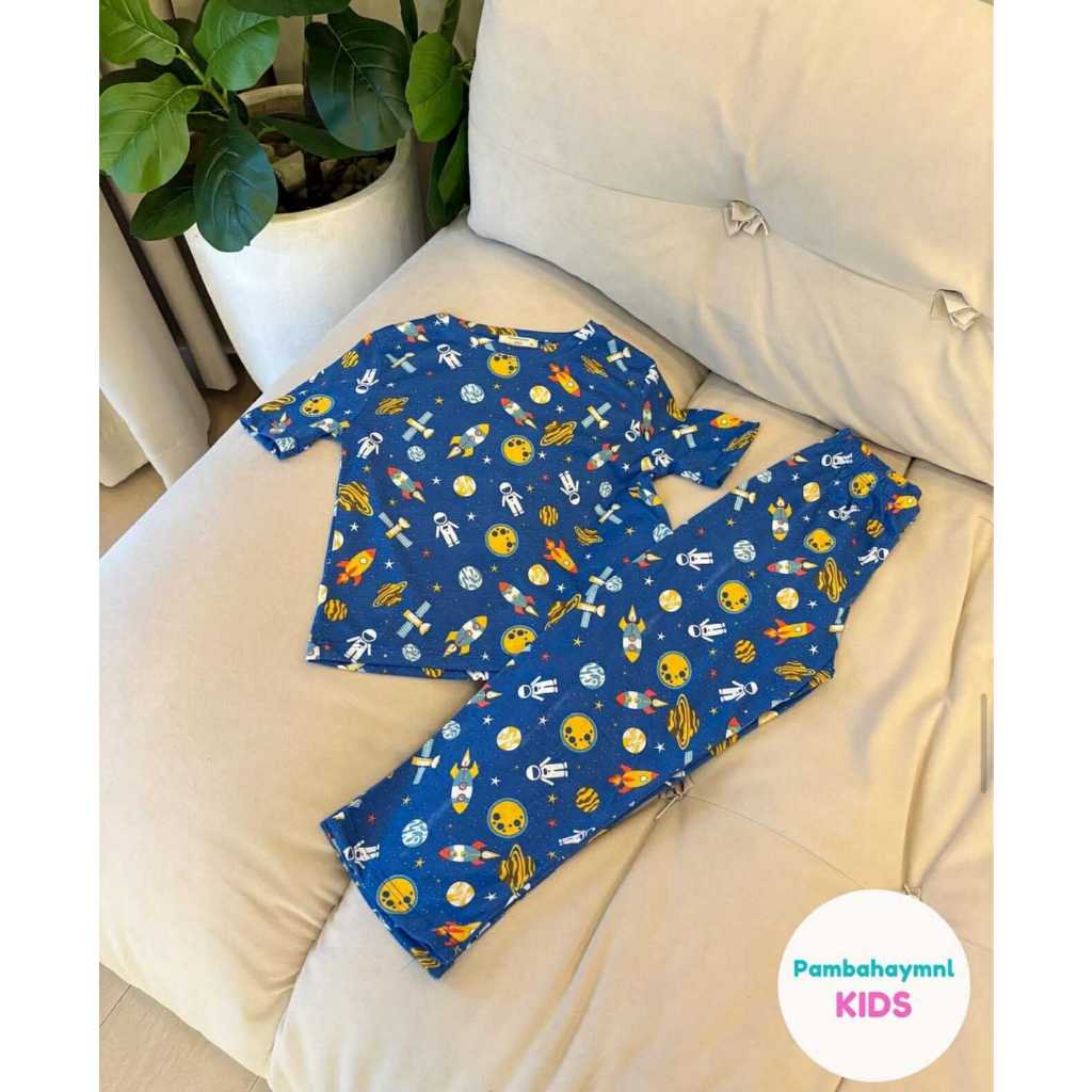 Pambahaymnl Kids Cotton Printed Pjs Lounge Set