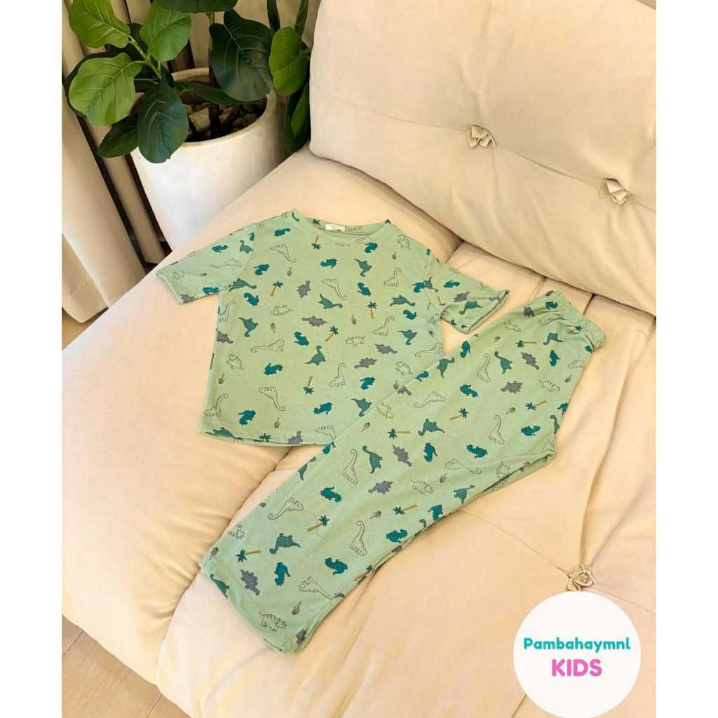 Pambahaymnl Kids Cotton Printed Pjs Lounge Set