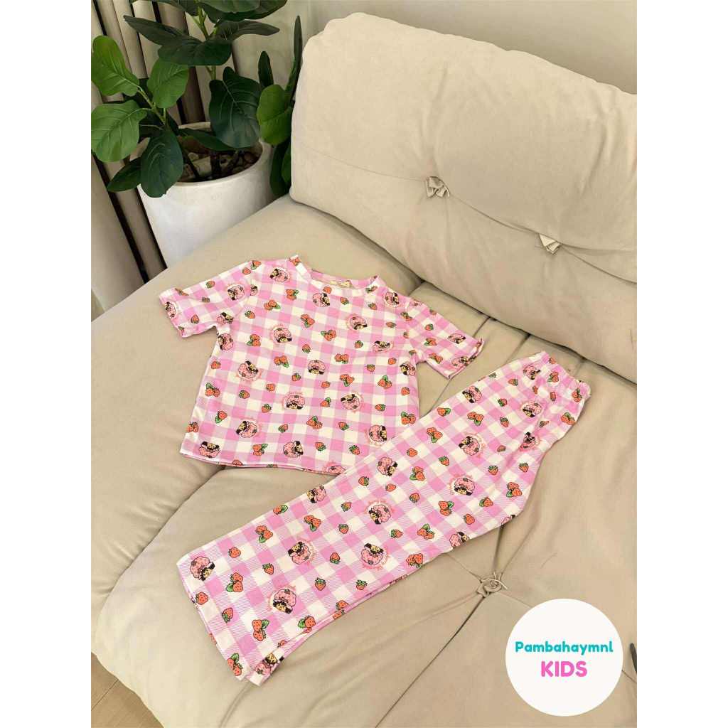 Pambahaymnl Kids Cotton Printed Pjs Lounge Set