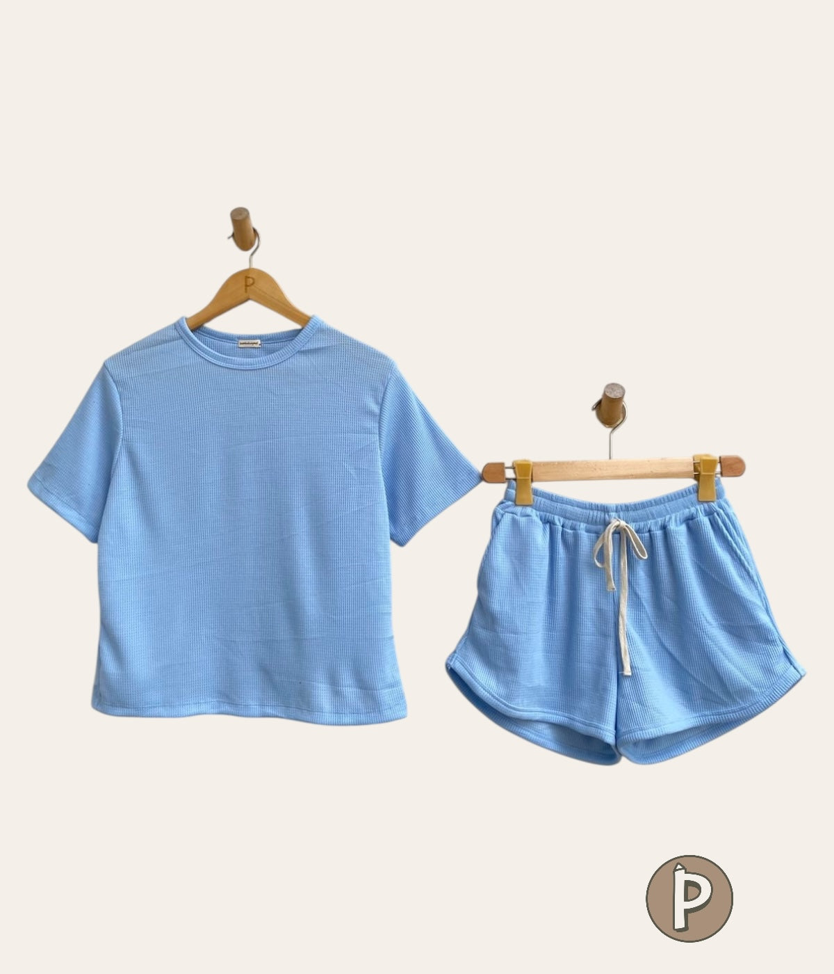 Pambahaymnl Waffle Knit Lounge Set