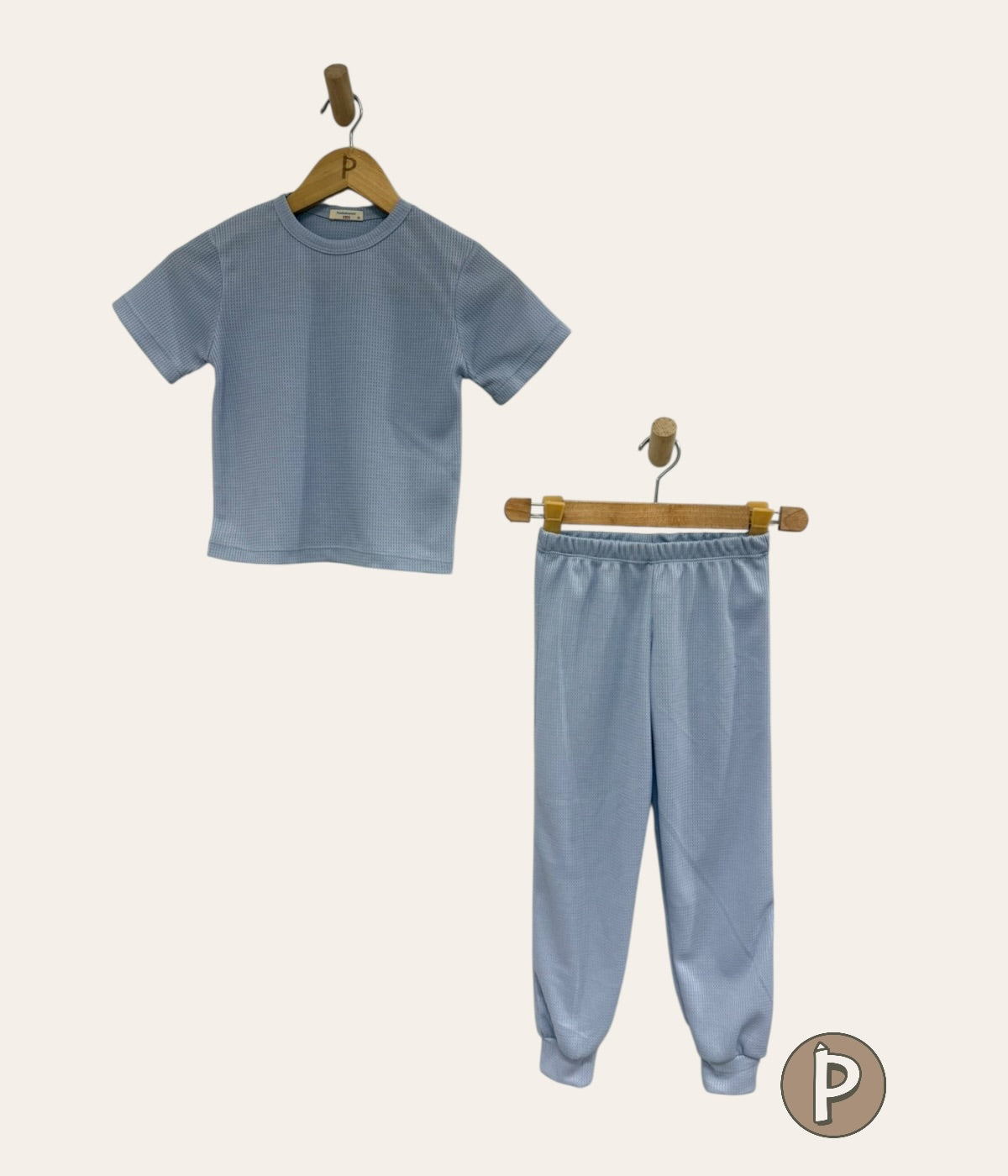 Pambahaymnl Kids Waffle Pjs Set (unisex)