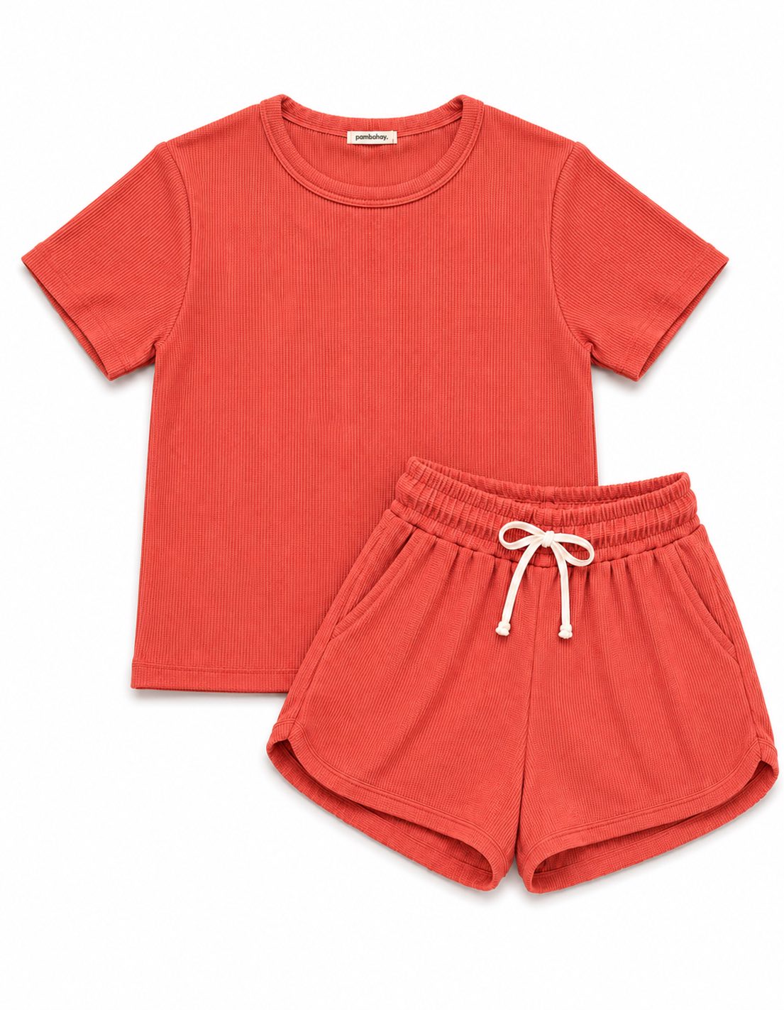 Pambahaymnl Waffle Knit Lounge Set