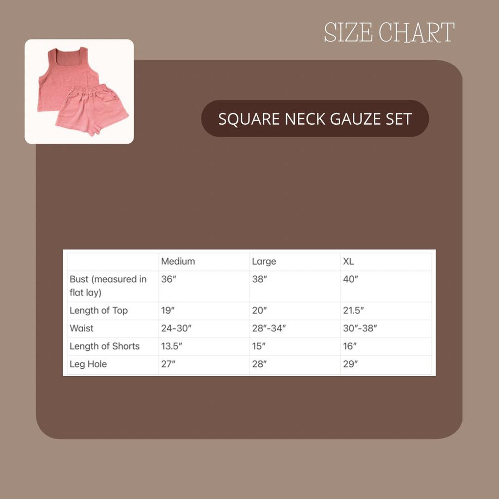 Pambahaymnl Square Neck Gauze Set