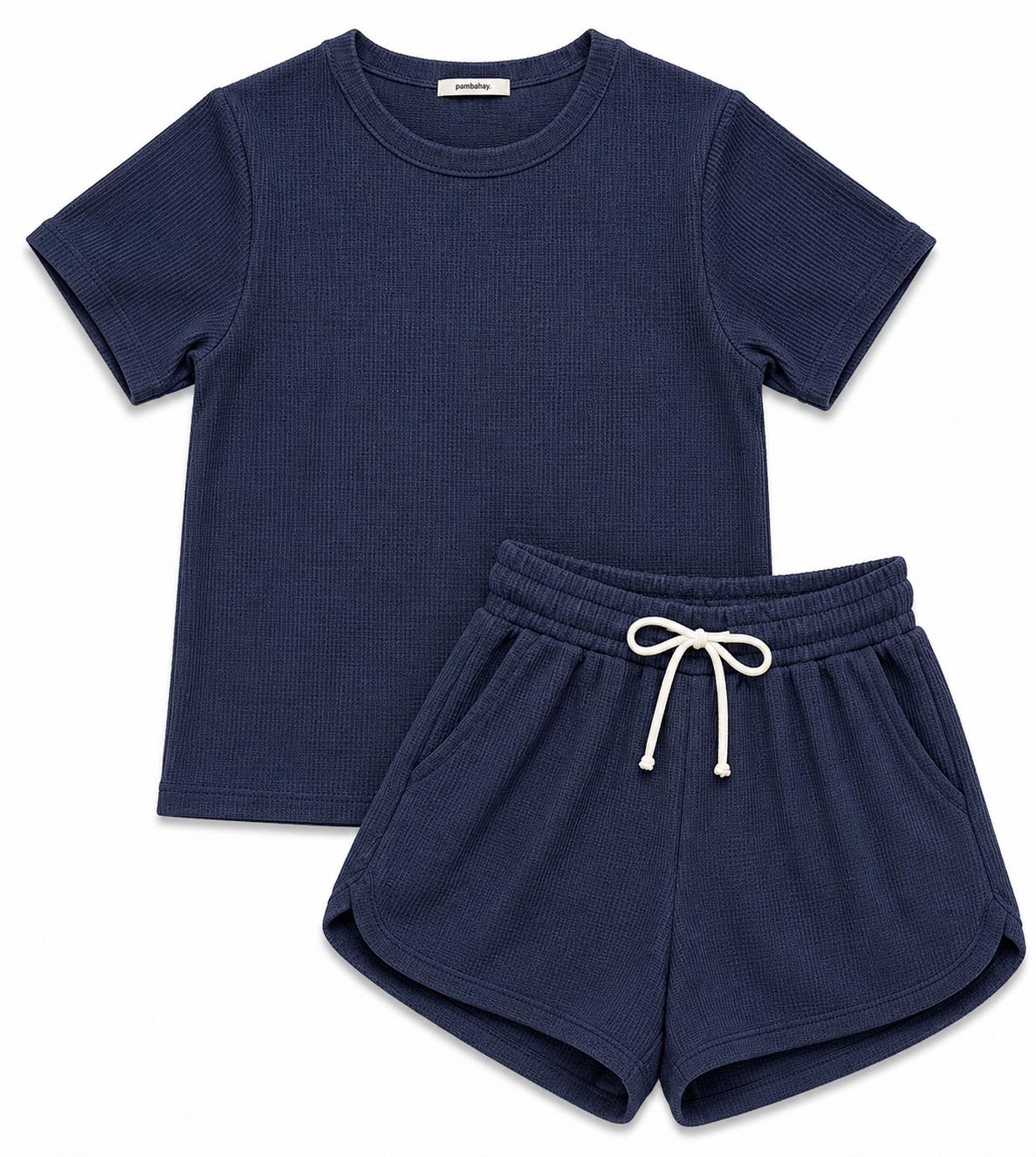 Pambahaymnl Waffle Knit Lounge Set