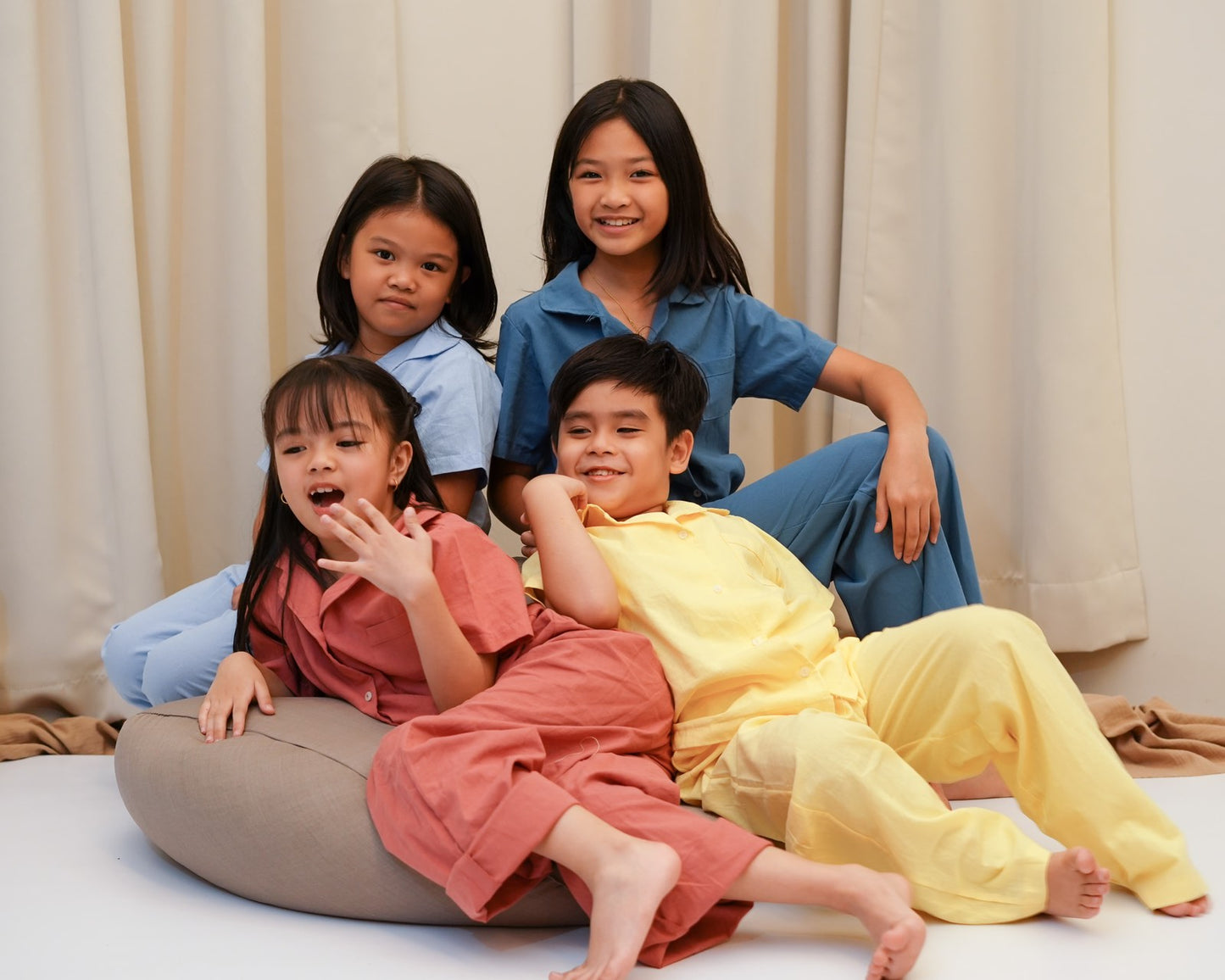 Pambahaymnl Kids Buttoned PJ"s Set