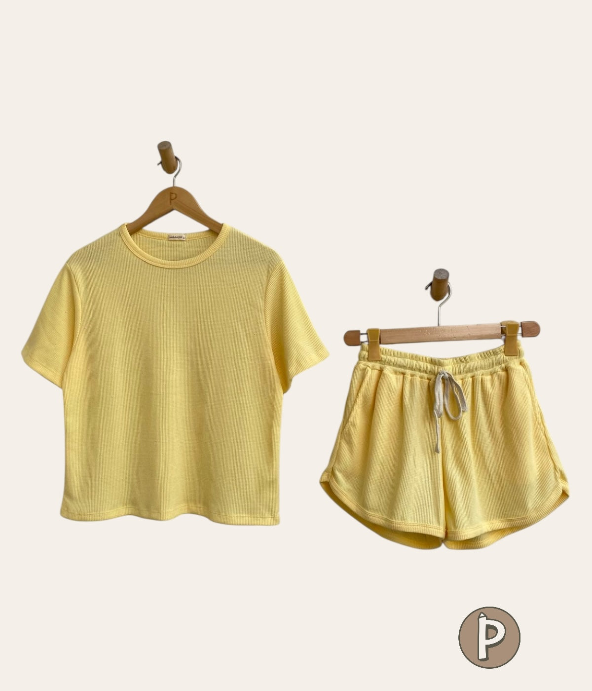 Pambahaymnl Waffle Knit Lounge Set
